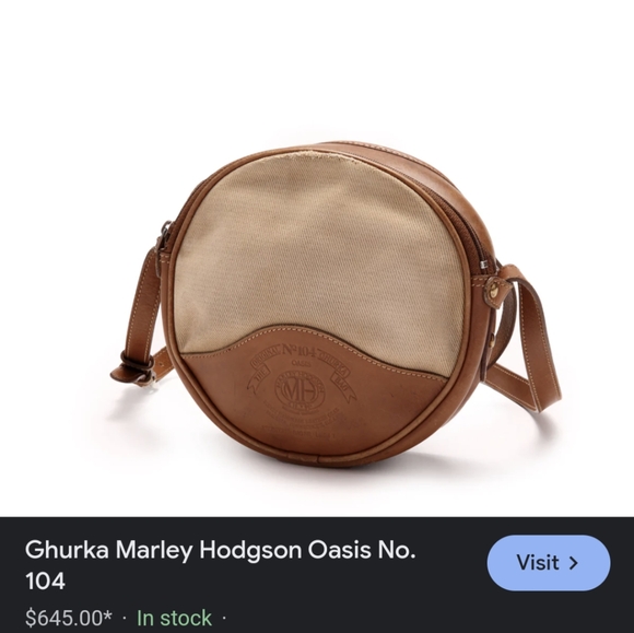 Beautiful 1989 Rare Vintage leather round cylinder shoulder/crossbody purse - Picture 13 of 13